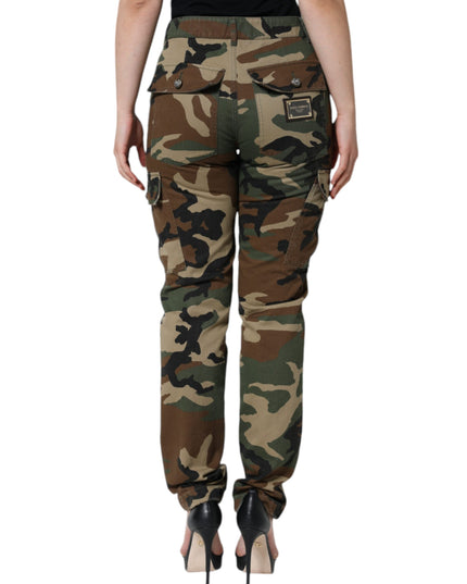 Dolce & Gabbana Multicolor Camouflage Cargo Pants