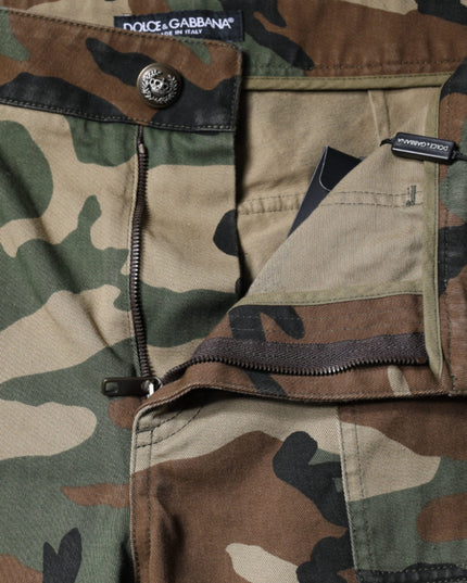Dolce & Gabbana Multicolor Camouflage Cargo Pants