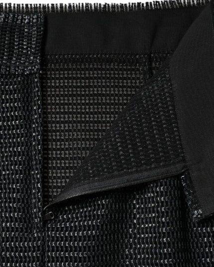 Dolce & Gabbana Black Viscose High Waist Pencil Cut Skirt