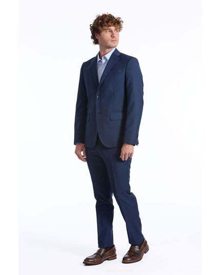 Baldinini Trend Blue Wool Men Blazer