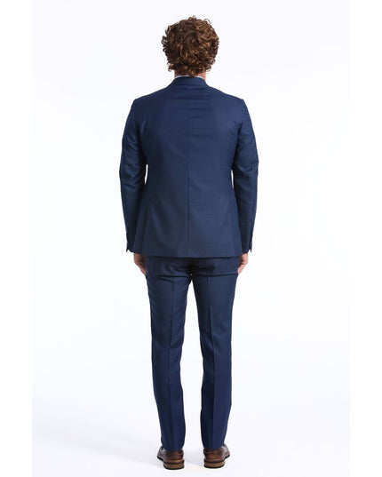 Baldinini Trend Blue Wool Men Blazer