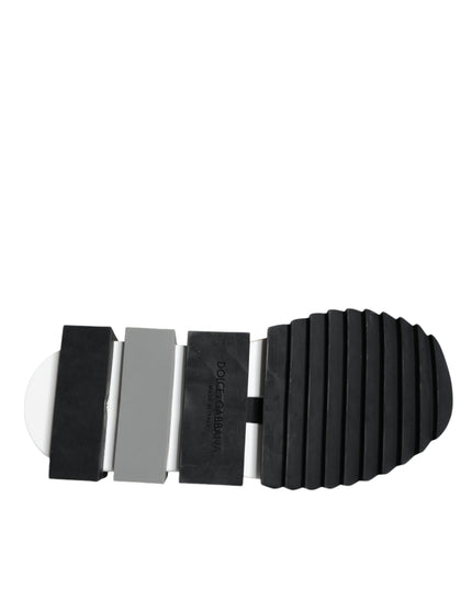 Dolce & Gabbana Black White Sorrento Low Top Sneakers Shoes