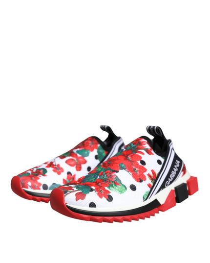 Dolce & Gabbana Multicolor Geranium Sorrento Sneakers Shoes