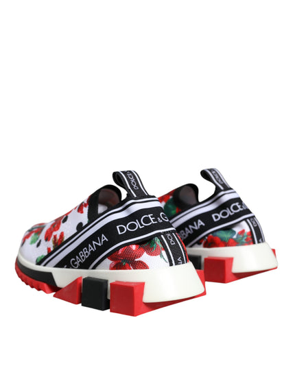 Dolce & Gabbana Multicolor Geranium Sorrento Sneakers Shoes