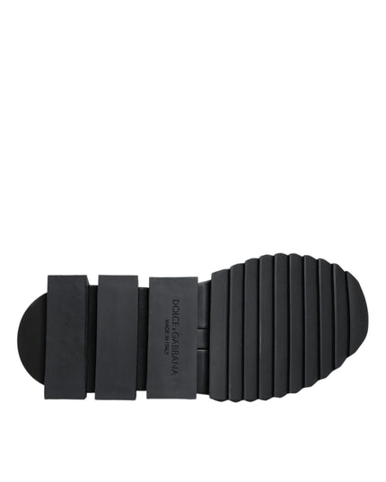 Dolce & Gabbana Black Sorrento Socks Logo Sneakers Shoes