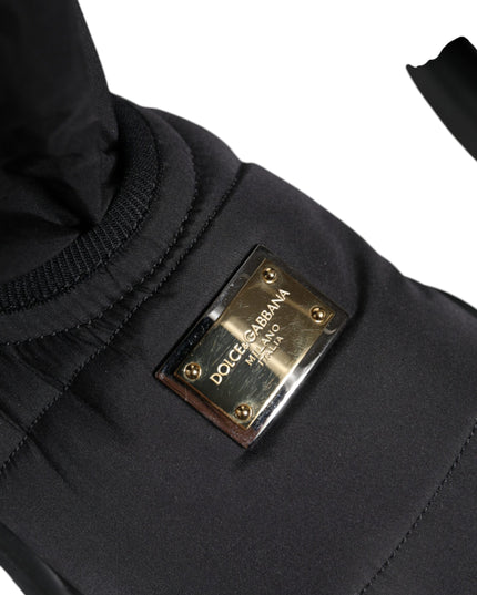 Dolce & Gabbana Black Slip On Wave Socks Sneakers Shoes