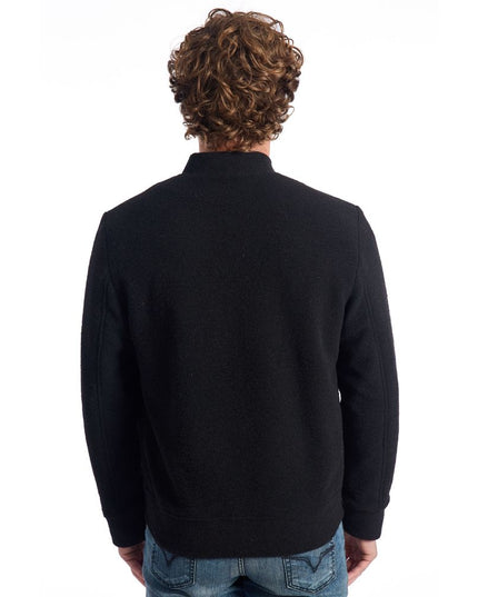 Roberto Pepe Luxury Black Wool Men's Jacket