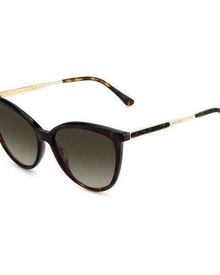 Jimmy Choo Brown Metal Sunglasses