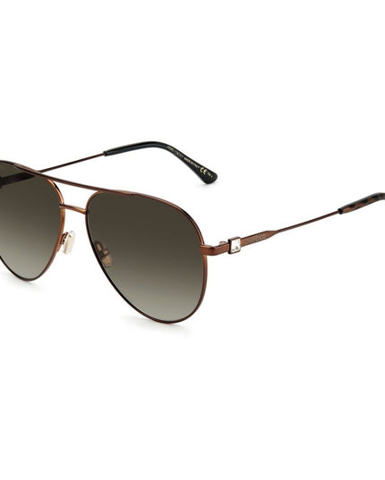 Jimmy Choo Brown Metal Sunglasses