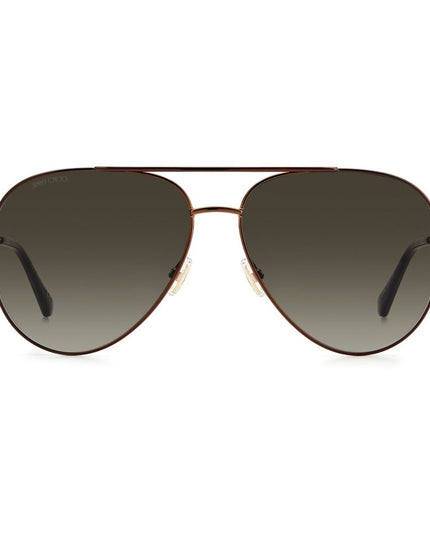 Jimmy Choo Brown Metal Sunglasses