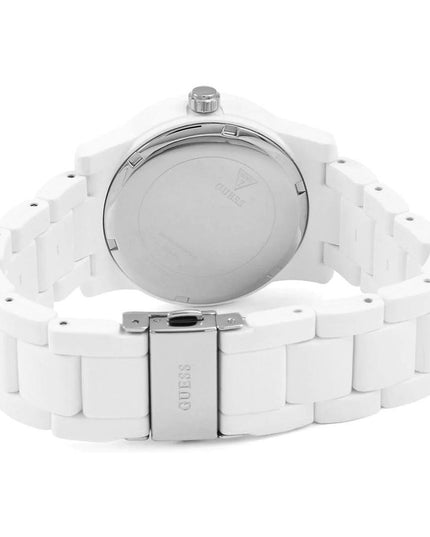 Guess White Rubber Dress Watch