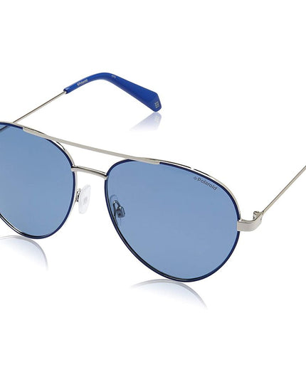 Polaroid Blue Metal Sunglasses