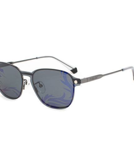 Polaroid Silver Metal Sunglasses