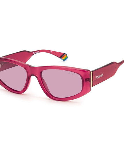 Polaroid Red Plastic Sunglasses