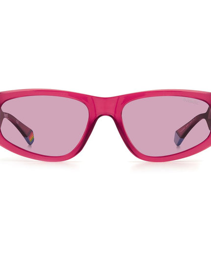 Polaroid Red Plastic Sunglasses