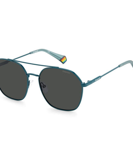 Polaroid Blue Stainless Steel Sunglasses