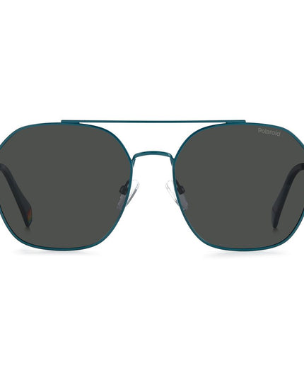 Polaroid Blue Stainless Steel Sunglasses