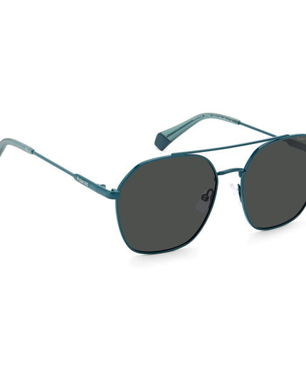 Polaroid Blue Stainless Steel Sunglasses