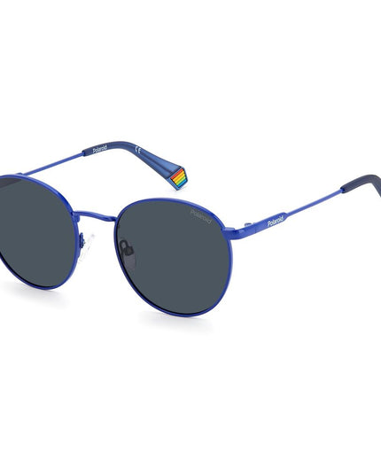Polaroid Blue Stainless Steel Sunglasses