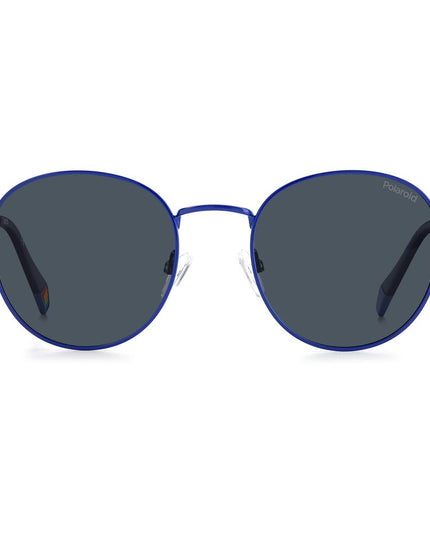 Polaroid Blue Stainless Steel Sunglasses