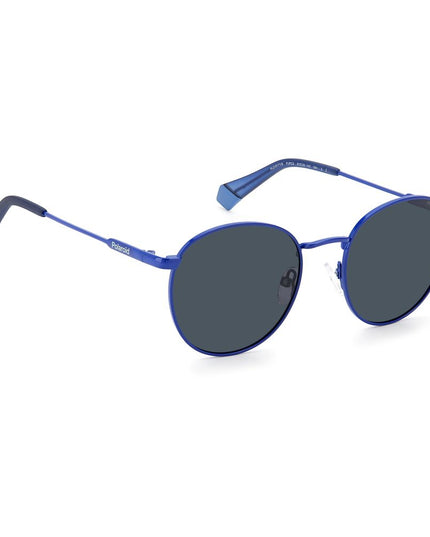 Polaroid Blue Stainless Steel Sunglasses