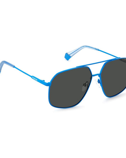 Polaroid Blue Stainless Steel Sunglasses