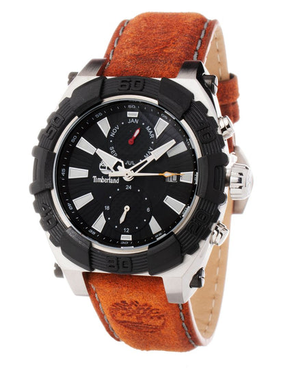 Timberland Brown Leather Dress Watch