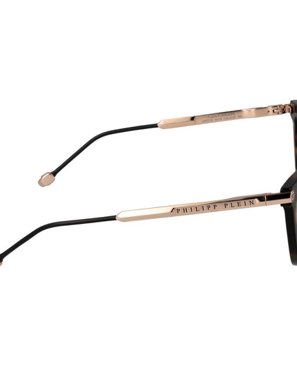 Philipp Plein Brown Cellulose Acetate Glasses (Frames)