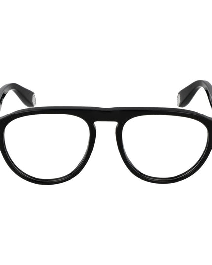 Philipp Plein Black Cellulose Acetate Glasses (Frames)