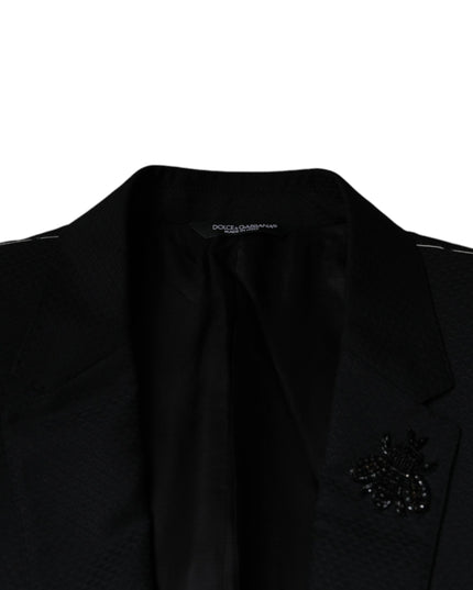 Dolce & Gabbana Black MARTINI Bee Single Breasted Blazer