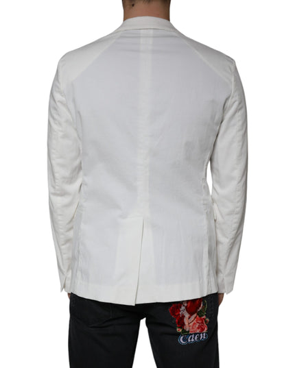 Dondup White Single Breasted One Button Dress Formal Blazer