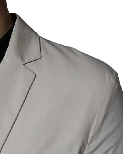 Paolo Pecora Milano Beige Single Breasted Dress Formal Coat Blazer