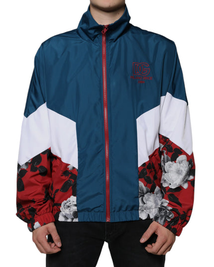 Dolce & Gabbana Multicolor Polyester Full Zip Jacket