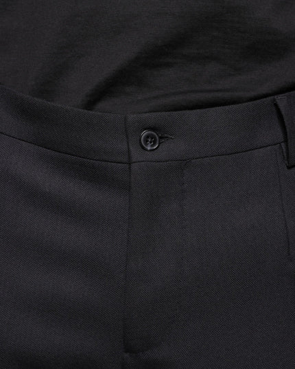 Dolce & Gabbana Black Wool Skinny Dress Formal Pants