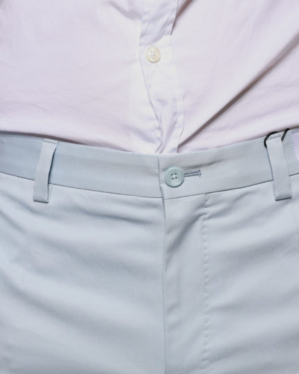 Dolce & Gabbana Light Blue Cotton Dress Pants