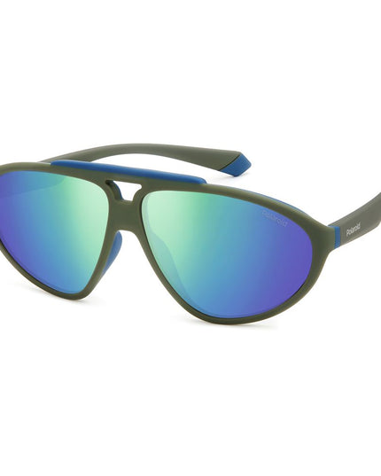 Polaroid Green Rubber Sunglasses