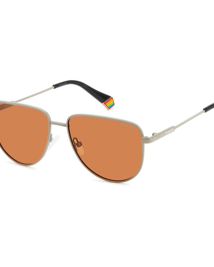 Polaroid Gray Metal Sunglasses
