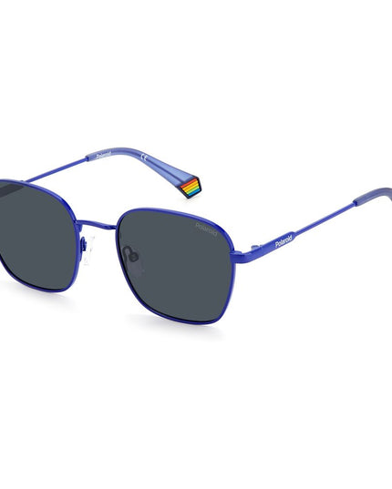 Polaroid Blue Stainless Steel Sunglasses