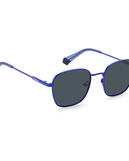 Polaroid Blue Stainless Steel Sunglasses