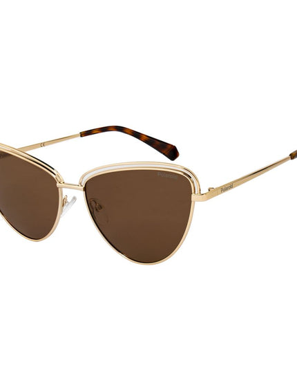 Polaroid Gold Metal Sunglasses