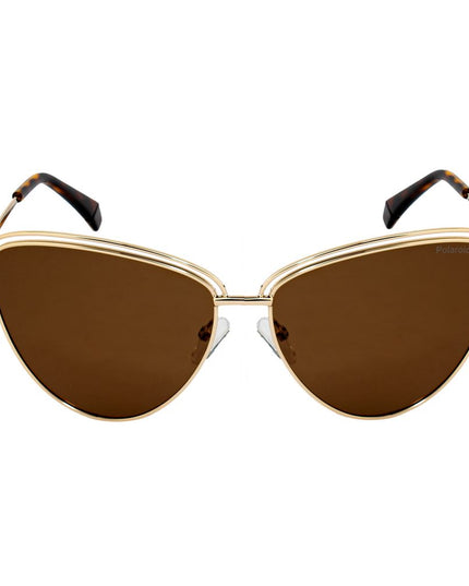 Polaroid Gold Metal Sunglasses
