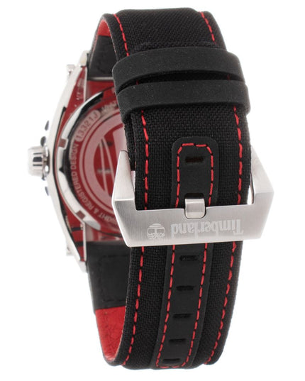 Timberland Black Leather Sport Watch