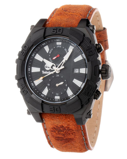 Timberland Brown Leather Dress Watch