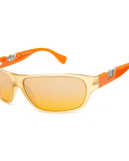 Police Orange Injected Sunglasses
