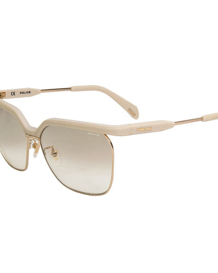 Police Beige Metal Sunglasses