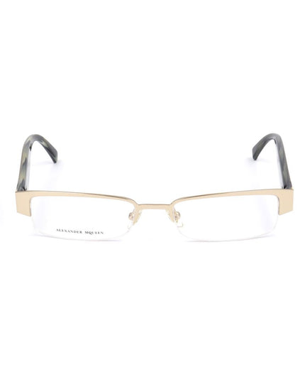 Alexander McQueen Gold Metal Glasses (Frames)