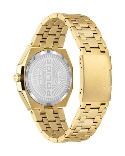 Police Gold Stainless Steel Dress Watch