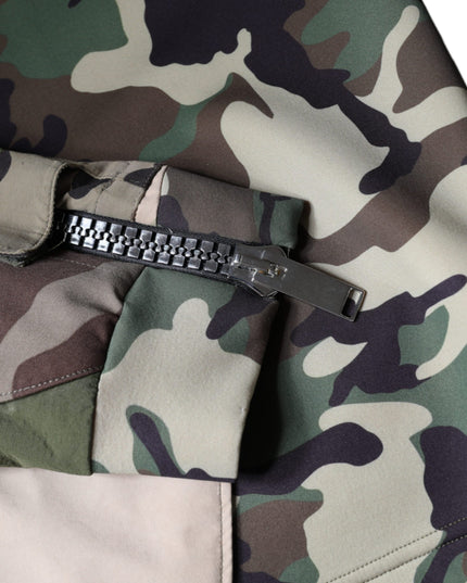 Dolce & Gabbana Multicolor Camouflage Hooded Sweatshirt Sweater