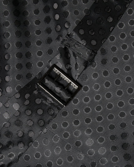 Dolce & Gabbana Black Wool Waistcoat Dress Formal Vest