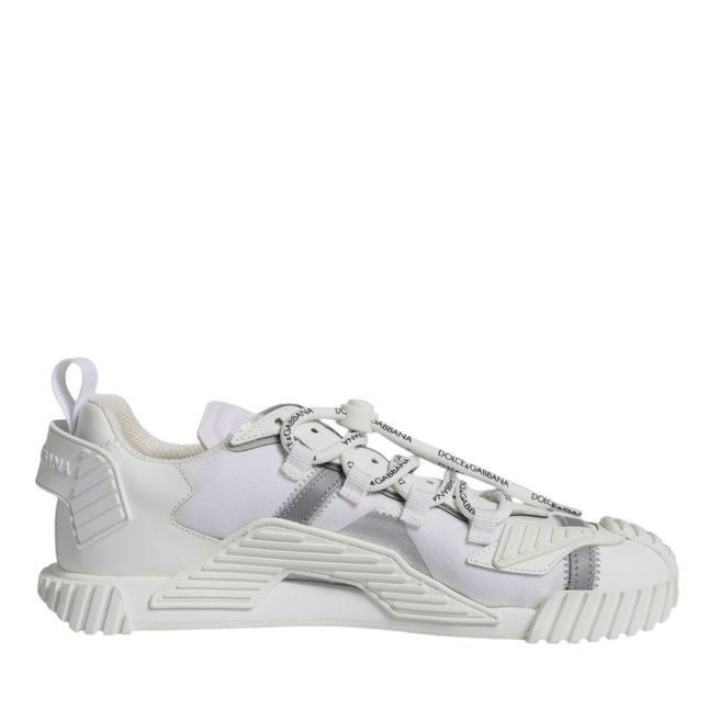 Dolce & Gabbana White Lace Up Low Top NS1 Sneakers Shoes